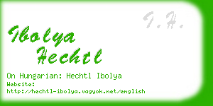 ibolya hechtl business card